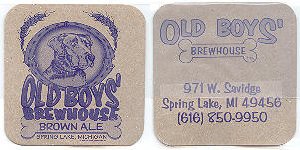 beer coaster from Old Detroit Brewing Co ( MI-OLDB-4 )