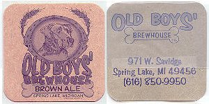 beer coaster from Old Detroit Brewing Co ( MI-OLDB-5 )