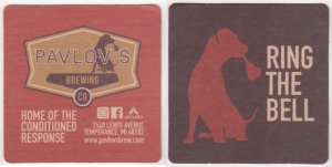 beer coaster from Paw Paw Brewing Co.  ( MI-PAVL-1 )