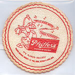 beer coaster from Ph. Kling Brewing Co. ( MI-PFE-2 )