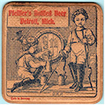 beer coaster from Ph. Kling Brewing Co. ( MI-PFE-6 )