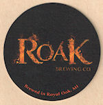 beer coaster from Robert Thomas Brewing Co ( MI-ROAK-1 )