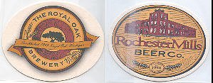 beer coaster from Rusted Spoke Brewing Company ( MI-ROY-2 )