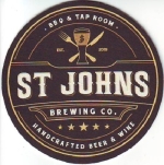 beer coaster from Starving Artist Brewing Company ( MI-STJO-1 )