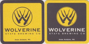 beer coaster from Woodward Avenue Brewers ( MI-WOLS-3 )