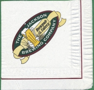 beer napkin from Jacob Raquet Brewery  ( MI-JACK-NAP-3 )