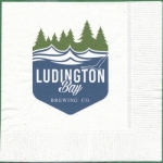 beer napkin from Lynchpin Beer Co. ( MI-LUDB-NAP-1 )