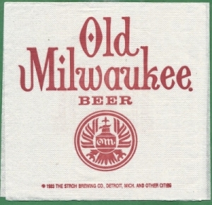 beer napkin from Stroh Products Co. ( MI-STRO-NAP-6 )