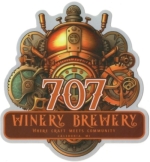 beer sticker from A.A. Brewing Co. ( MI-707W-STI-1 )