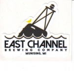 beer sticker from East West Brewing Co ( MI-EASC-STI-1 )