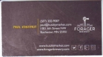 beer business card and similar from Forbidden Barrel Brewing Company ( MN-FORG-BIZ-1 )