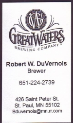 beer business card and similar from Green Mill Restaurant & Bar ( MN-GREAT-BIZ-1 )