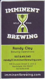 beer business card and similar from Imperial Brewing Co. ( MN-IMMI-BIZ-1 )