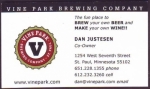 beer business card and similar from Virginia Brewing Co. ( MN-VINE-BIZ-1 )