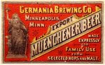 beer label from Giesenbräu Bier Co. ( MN-GERM-LAB-1 )