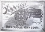 beer label from Hennepin Brewing Co. ( MN-HEIN-LAB-1 )