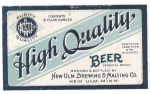 beer label from Nine Mile Brewing Company ( MN-NEWU-LAB-2 )