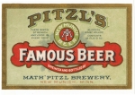 beer label from Portage Brewing Company ( MN-PITZ-LAB-1 )