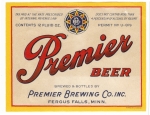 beer label from Preston Brewing Co.  ( MN-PREM-LAB-2 )