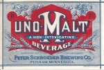 beer label from Schuster Brewing Co. ( MN-SCHP-LAB-4 )