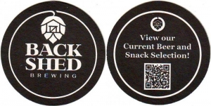 beer coaster from Backwater Brewing Co. ( MN-BACS-1 )