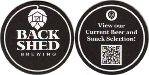 beer coaster from Backwater Brewing Co. ( MN-BACS-2 )