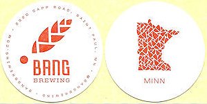 beer coaster from Bank Brewing ( MN-BANG-2A )