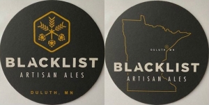 beer coaster from BlackStack Brewing ( MN-BLAC-2 )