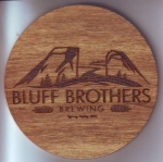 beer coaster from Boathouse Brewpub & Restaurant ( MN-BLUF-2 )