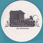 beer coaster from Boathouse Brothers Brewing ( MN-BOAT-1 )