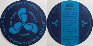 beer coaster from Bobbing Bobber Brewing Co. ( MN-BOHO-2 )