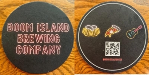 beer coaster from Borealis Fermentery ( MN-BOOM-10 )