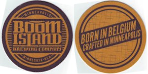 beer coaster from Borealis Fermentery ( MN-BOOM-2 )