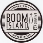 beer coaster from Borealis Fermentery ( MN-BOOM-8 )