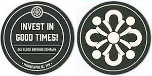 beer coaster from Disgruntled Brewing Company ( MN-DAYB-1 )