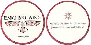 beer coaster from Excelsior Brewing Co. ( MN-ENK-1 )