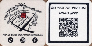 beer coaster from Fat Weasel Brewing Co ( MN-FATP-3 )