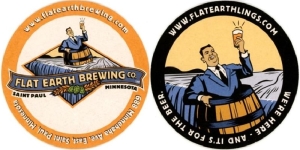 beer coaster from Fleckenstein, Ernst, Brewing Co. ( MN-FLAT-6 )