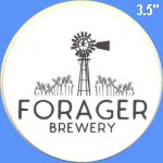 beer coaster from Forbidden Barrel Brewing Company ( MN-FORG-2 )