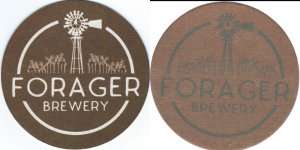 beer coaster from Forbidden Barrel Brewing Company ( MN-FORG-3 )