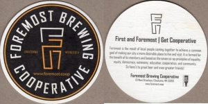 beer coaster from Forgotten Star Brewing Company ( MN-FORM-1 )