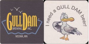 beer coaster from Hackamore Brewing Company ( MN-GULD-1 )