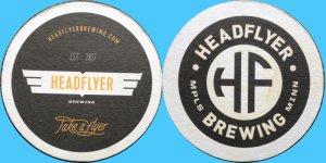 beer coaster from Heavy Rotation Brewing Company ( MN-HFLY-1 )