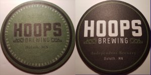 beer coaster from Hop & Barrel Brewing Co. ( MN-HOOP-1 )