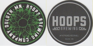 beer coaster from Hop & Barrel Brewing Co. ( MN-HOOP-3 )