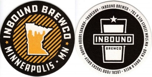 beer coaster from Indeed Brewing Co. ( MN-INBO-2 )