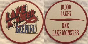 beer coaster from Lake of the Woods Brewing Company ( MN-LKM-1 )