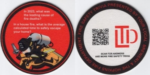 beer coaster from Luce Line Brewing Company ( MN-LTD-5 )