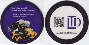 beer coaster from Luce Line Brewing Company ( MN-LTD-7 )