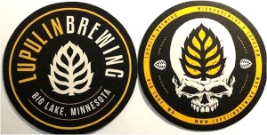 beer coaster from Lynlake Brewery ( MN-LUPU-3 )